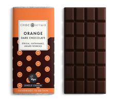 chocolate bar with orange